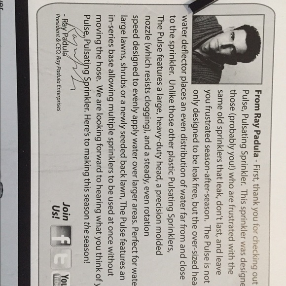 New Ray Padula The Pulse SPRINKLER - Picture 13 of 13